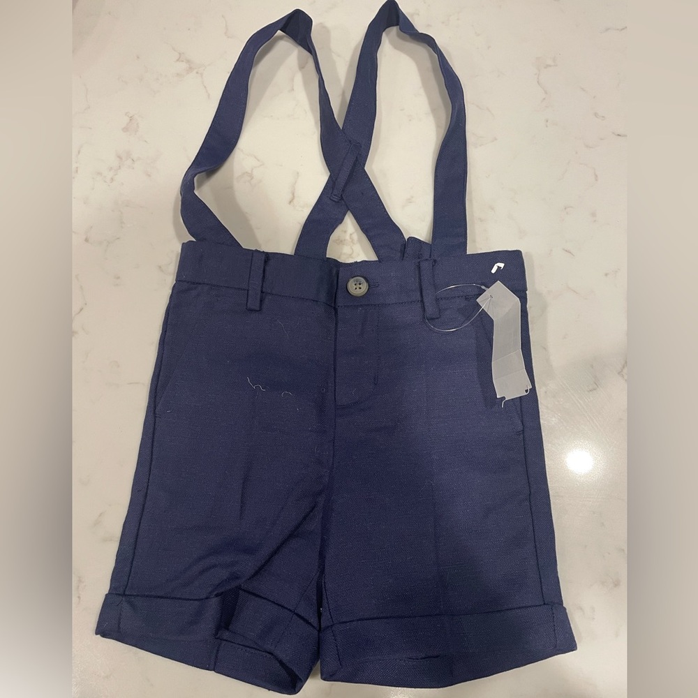 Janie and jack special occasion 2T shorts and suspenders